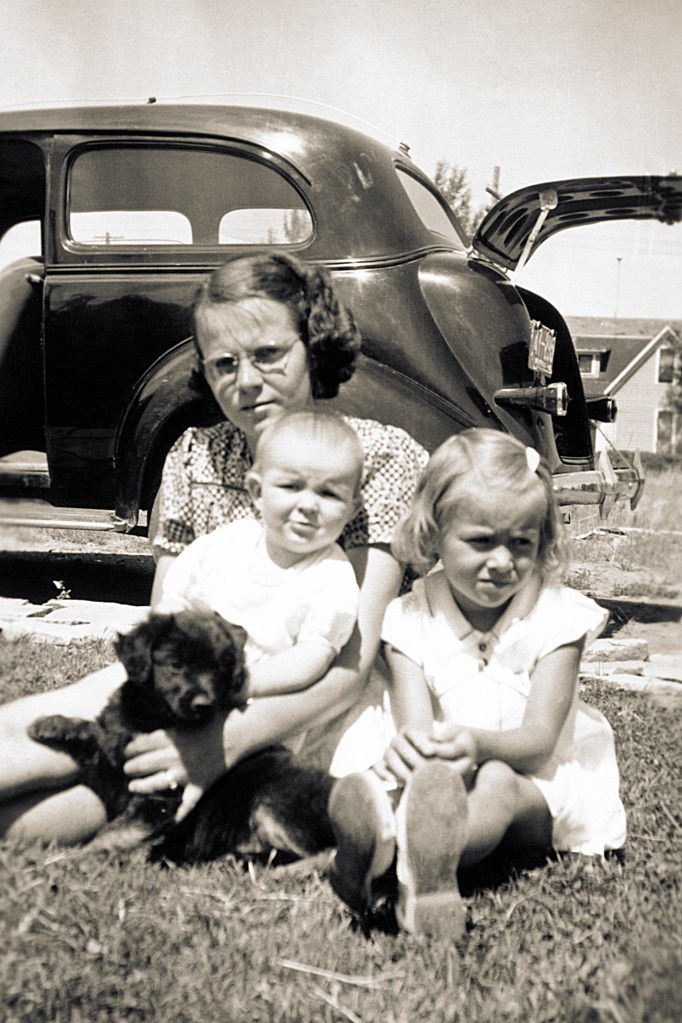 Hazel, Alberta (baby) and Evelyn 1940.