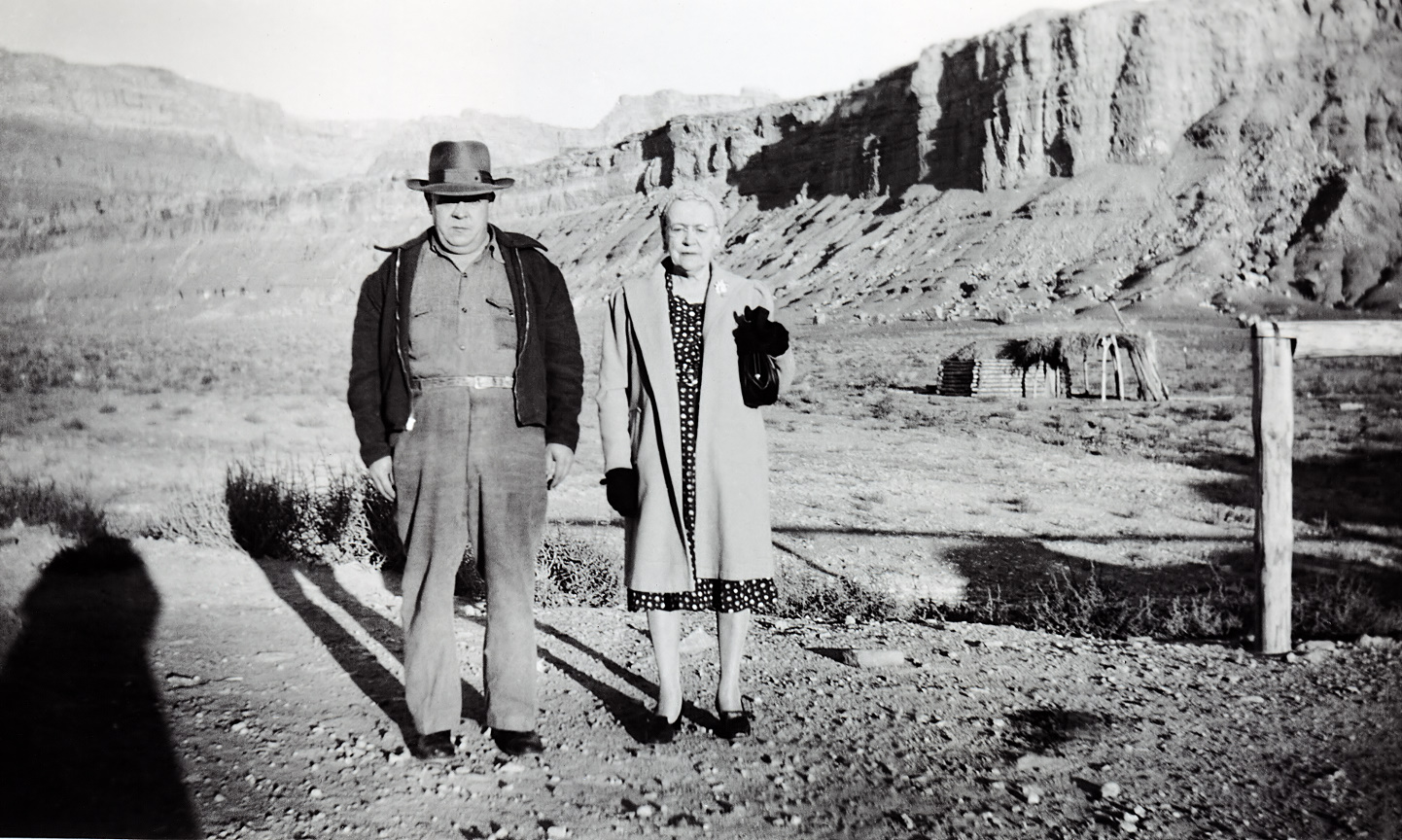 Vernon and Minnie Raver Marble Canyon Arizona 1949